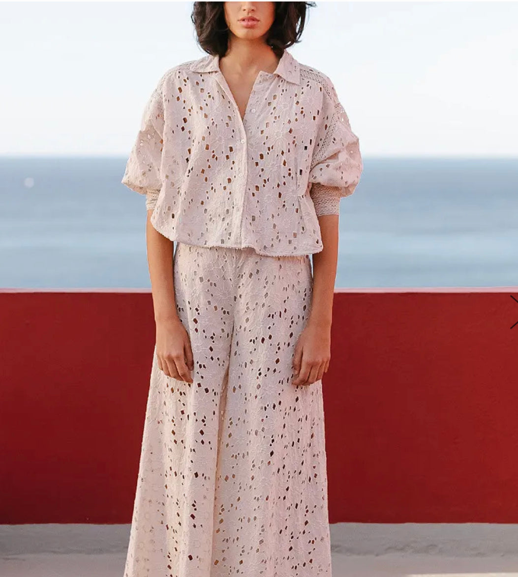Loretta Shirt with English Embroidery