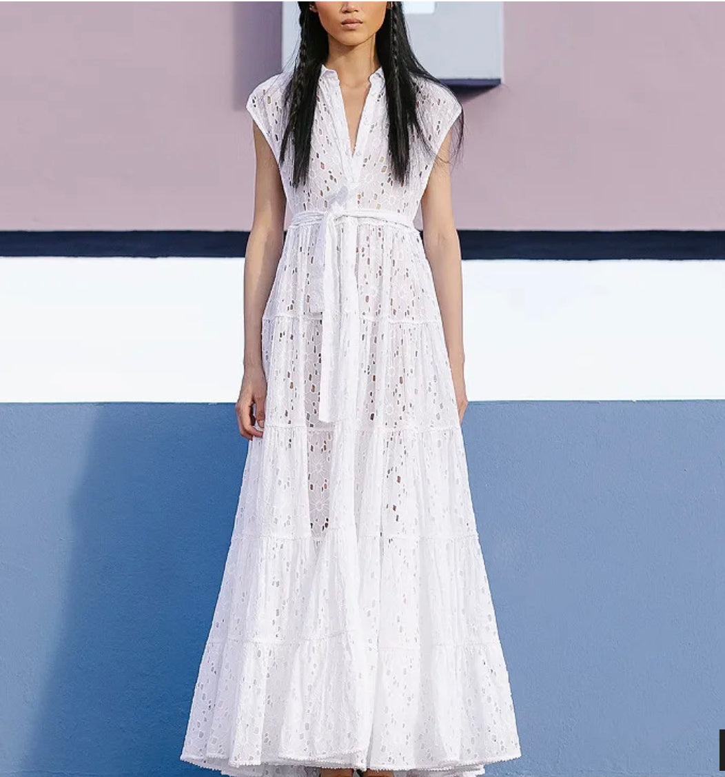 Lacroix Dress with English Embroidery