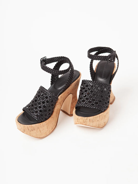 Yara Napa Black Sandals