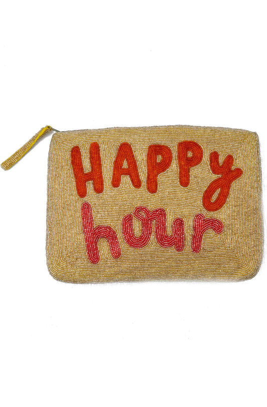Happy Hour Beaded Large Clutch