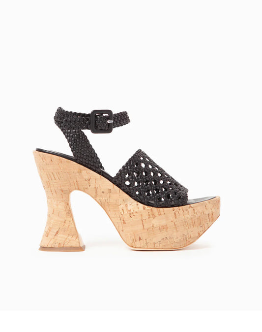 Yara Napa Black Sandals